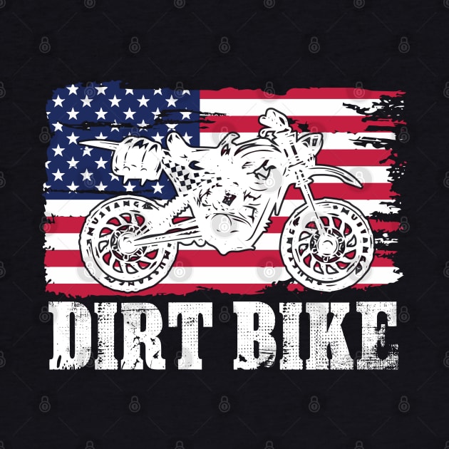 Motocross Bike Motorcycle Dirt Bike Pride Flag by Little Treasures